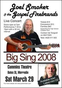 The Big Sing concert poster