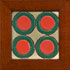 Ceramic tile dry glaze and earthenware glaze. UT 1-7, 13x13 cm $65 [SOLD]